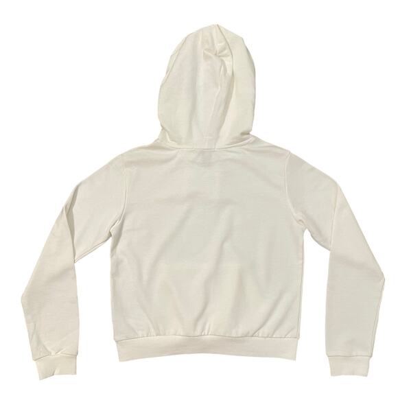 Forever 21 Cream Hooded Pullover Sweatshirt Everyday Basic Hoodie Women's Size S - Picture 2 of 12